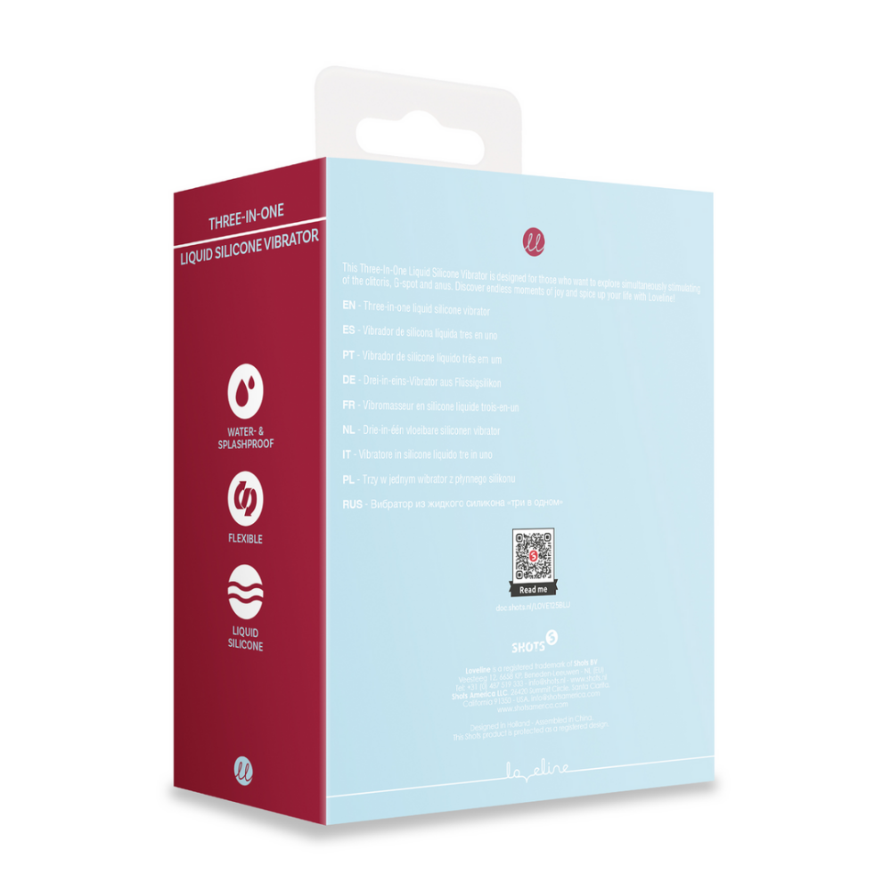 Loveline by Shots Drie-in-één Vloeibare Siliconen Vibrator