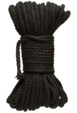Doc Johnson Bind en Tie - 6mm Jute Bondage Touw - 50 ft - Zwart