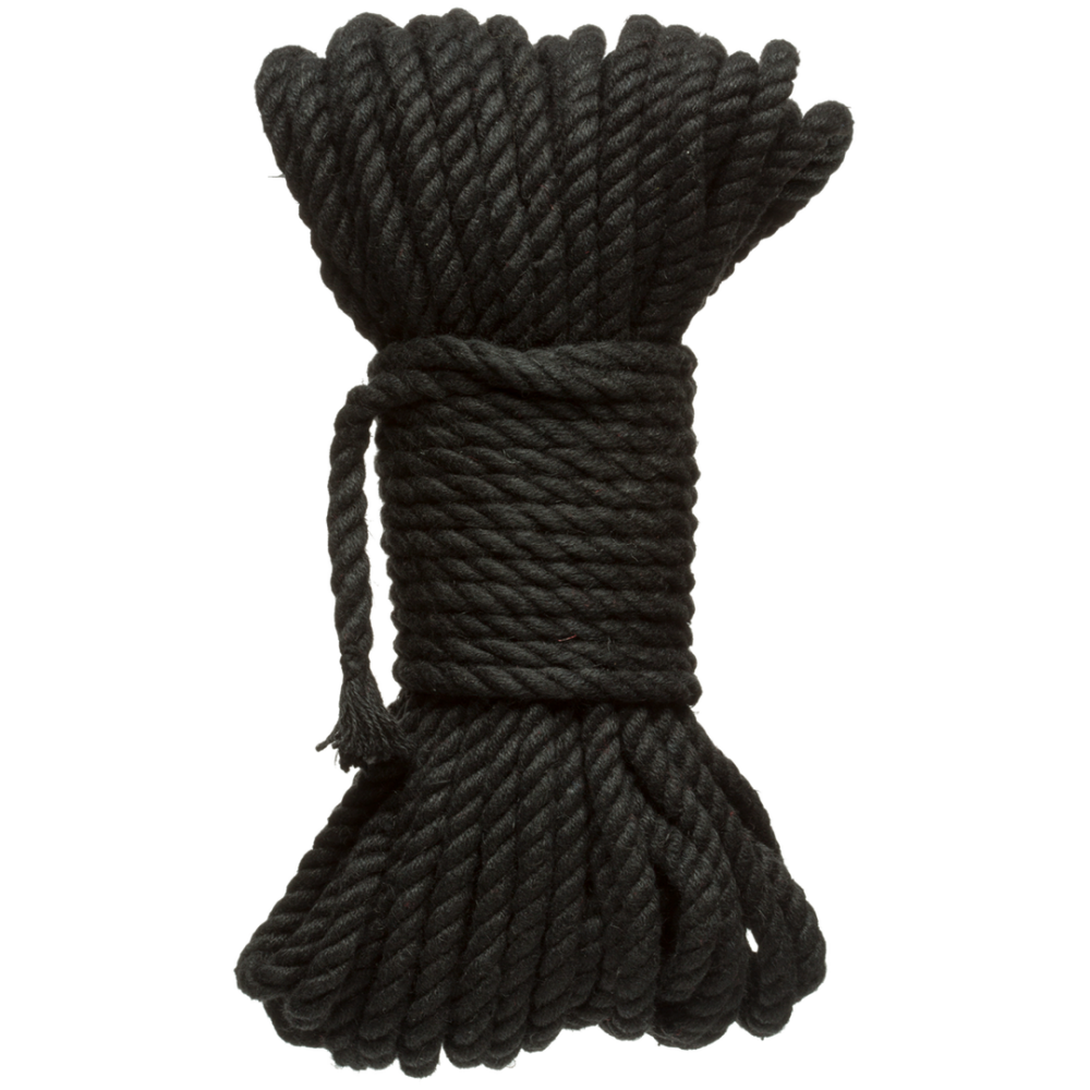 Doc Johnson Bind en Tie - 6mm Jute Bondage Touw - 50 ft - Zwart
