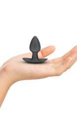 Ouch! by Shots Zachte Siliconen Anale Plug - Klein - 2,6 / 6,5 cm - Gunmetal