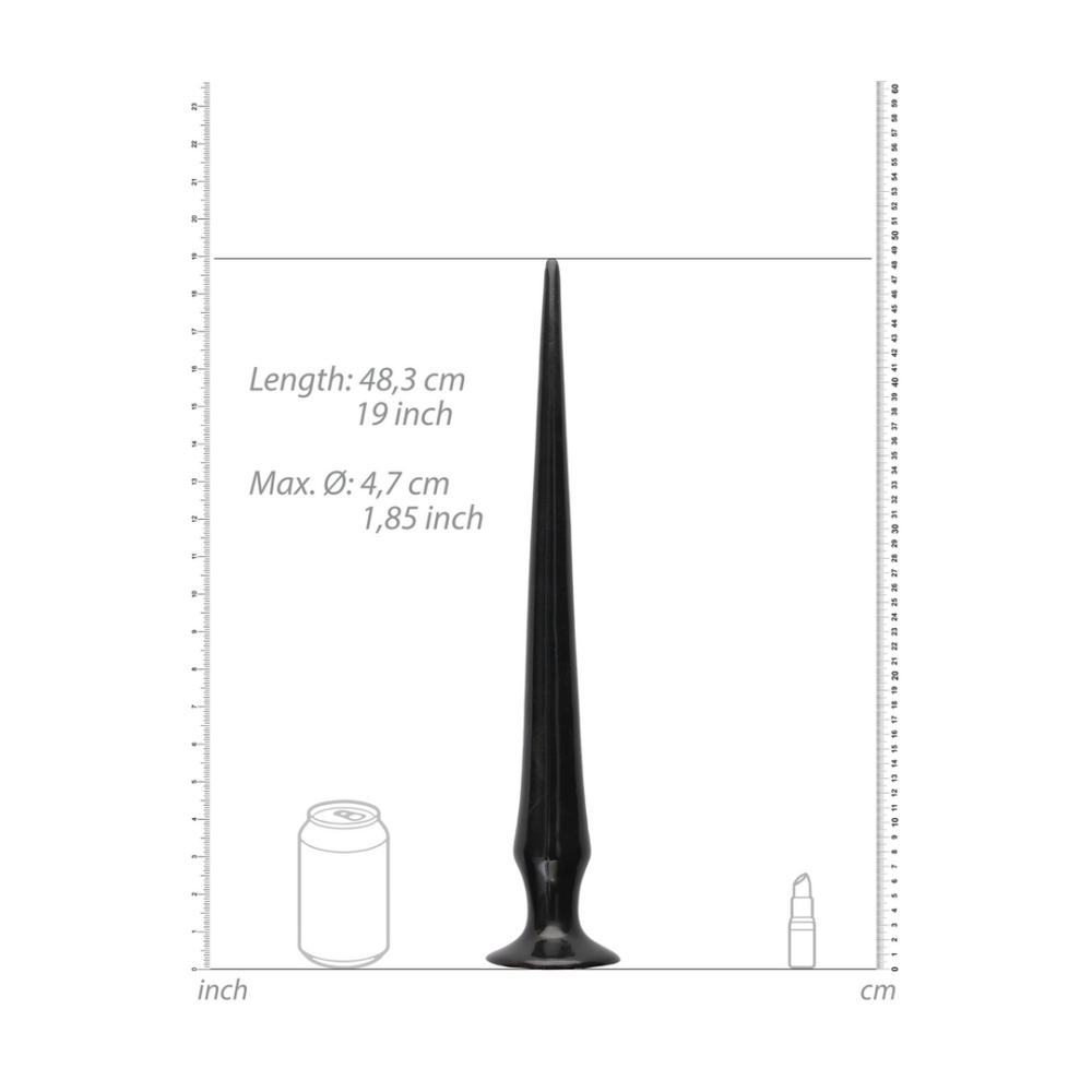 Ouch! by Shots Ass Spike Dildo - 20 / 50 cm