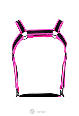 * CUT4MEN Zwart/Roze borstharnas05  van het merk Cut4Men