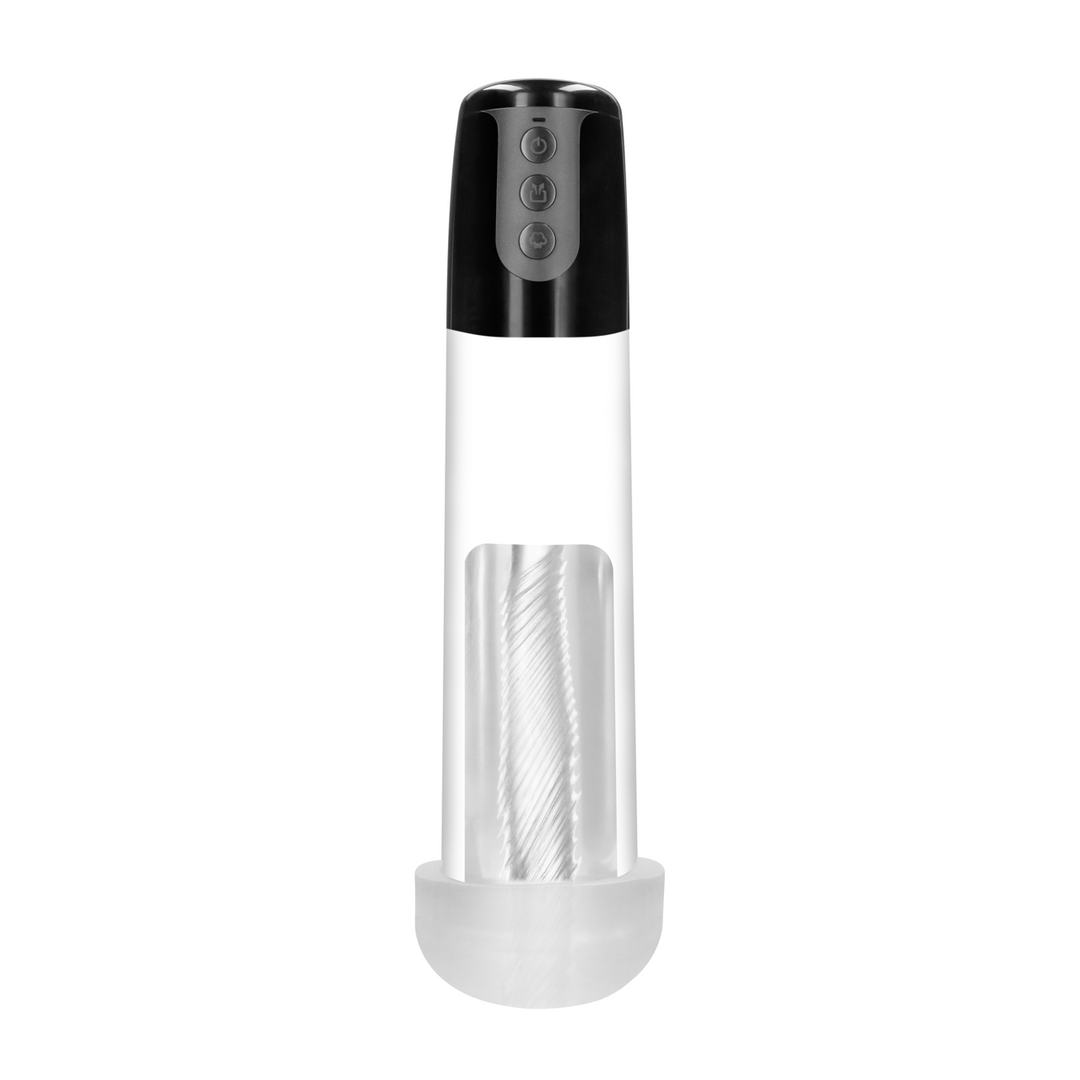 Pumped by Shots Automatische Cyber Pomp met Masturbatie Sleeve