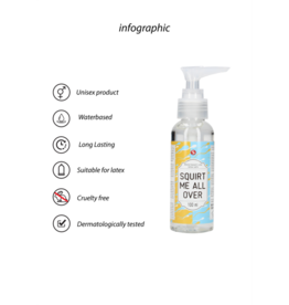 S-Line by Shots Squirt Me All Over - Waterbased Lubricant - 3 fl oz / 100 ml