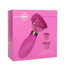 Pumped by Shots Heerlijke - Oplaadbare Vulva en Borst Pomp - Roze