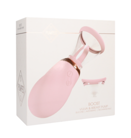 Pumped by Shots Boost - Oplaadbare Vulva en Borstpomp - Roze