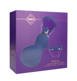 Pumped by Shots Sensual - Oplaadbare Vulva en Borst Pomp - Paars
