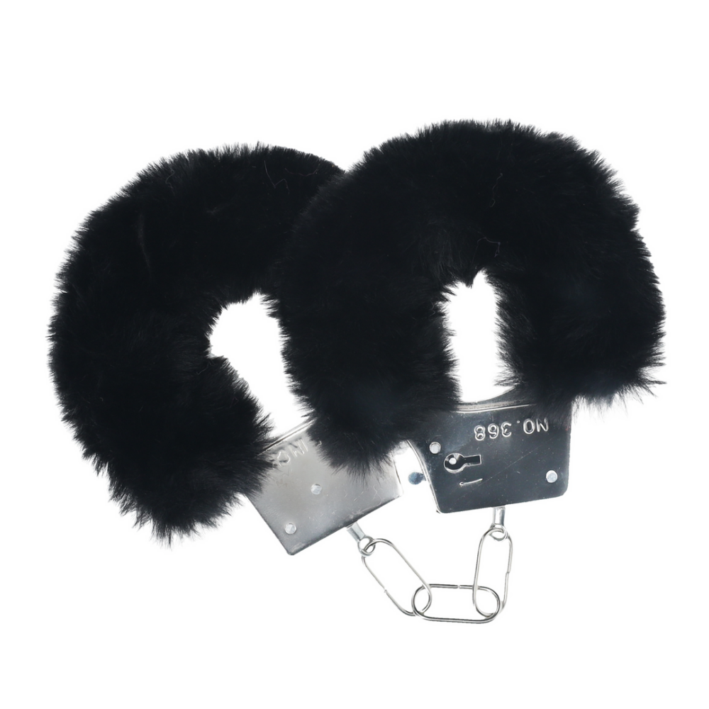 Ouch! by Shots Classic Fluffy Handboeien - Zwart
