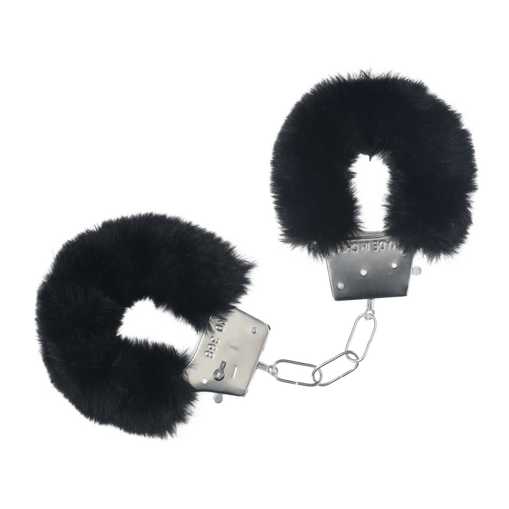 Ouch! by Shots Classic Fluffy Handboeien - Zwart