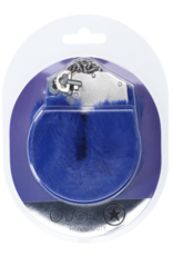 Ouch! by Shots Zware Fluffy Handboeien - Marineblauw