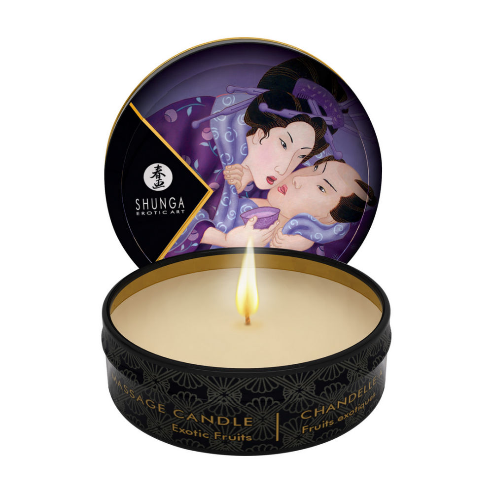 Shunga Mini Massage Kaars - Exotische Vruchten - 1 oz / 30 ml