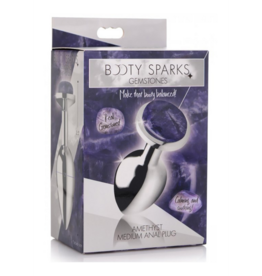 XR Brands Amethyst Gem - Butt Plug - Medium