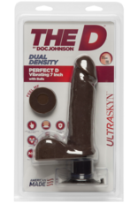 Doc Johnson Perfect D - Realistic ULTRASKYN Dildo met Ballen - 7 / 18 cm