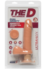 Doc Johnson Perfect D - Realistic ULTRASKYN Dildo met Ballen - 7 / 18 cm