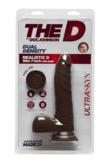 Doc Johnson D Slim - Realistic ULTRASKYN Dildo met Ballen - 7 / 18 cm
