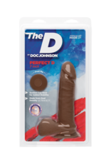 Doc Johnson Perfect D - Realistic ULTRASKYN Dildo met Balls - 7 / 18 cm - Chocolate