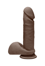 Doc Johnson Perfect D - Realistic ULTRASKYN Dildo met Balls - 7 / 18 cm - Chocolate
