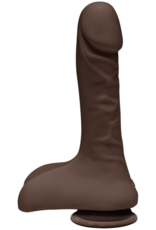Doc Johnson Super D - Realistic ULTRASKYN Dildo met Ballen - 9 / 22 cm