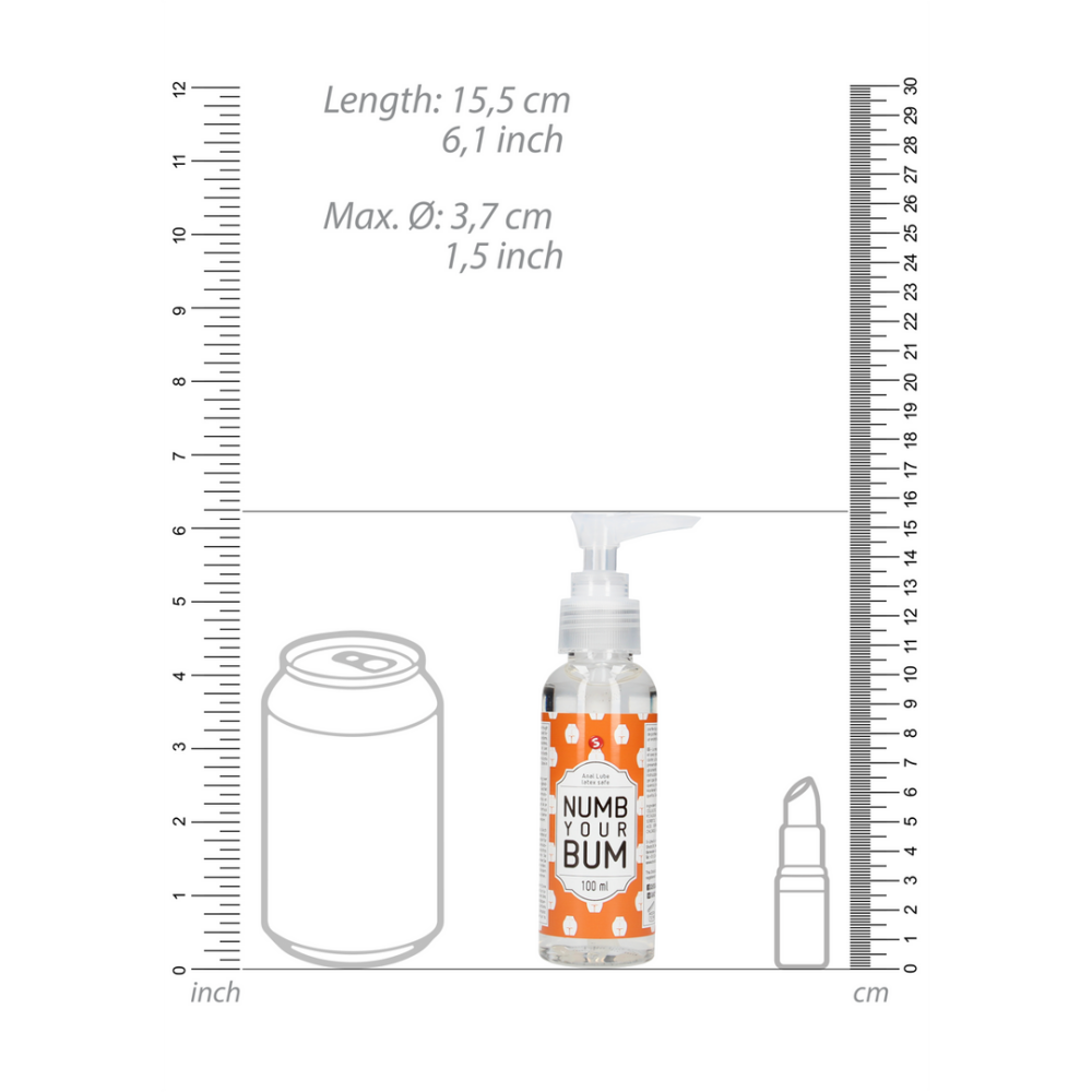 S-Line by Shots Numb Your Bum - Anale Glijmiddel - 3 fl oz / 100 ml