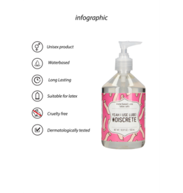 S-Line by Shots Ja, ik gebruik glijmiddel #Discrete - Waterbasis Glijmiddel - 17 fl oz / 500 ml