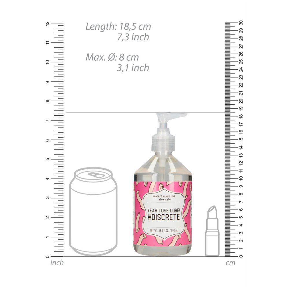 S-Line by Shots Ja, ik gebruik glijmiddel #Discrete - Waterbasis Glijmiddel - 17 fl oz / 500 ml