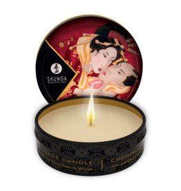 Shunga Mini Massage Kaars - Aardbei Sprankelende Wijn - 1 oz / 30 ml
