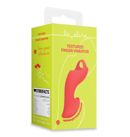 Loveline by Shots Textured Finger Vibrator - Sunrise Red