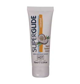 HOT Superglide Eetbaar Waterbasis Glijmiddel - 3 fl oz / 75 ml