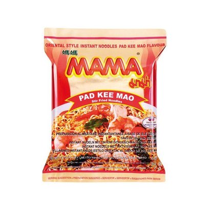 Mama Instant noedel Pad Kee Mao smaak