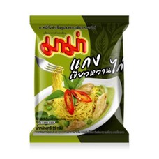 Mama Instant noedel groene curry smaak 55g