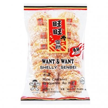 Want Want Shelly Senbei Pikante rijstcrackers