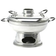 Schoorsteenpot 24cm Thaise fonduepot aluminium