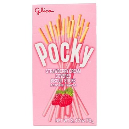 Glico Pocky snack aardbeiensmaak 47g