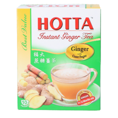Hotta Instant gemberthee drink met suikerriet 110g