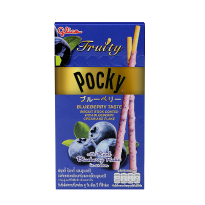 Glico Pocky snack blauwbessen met amandelen 35g