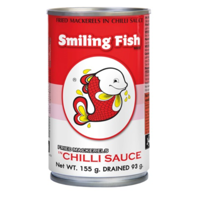 Smiling Fish Gebakken makereel in chillisaus 155g