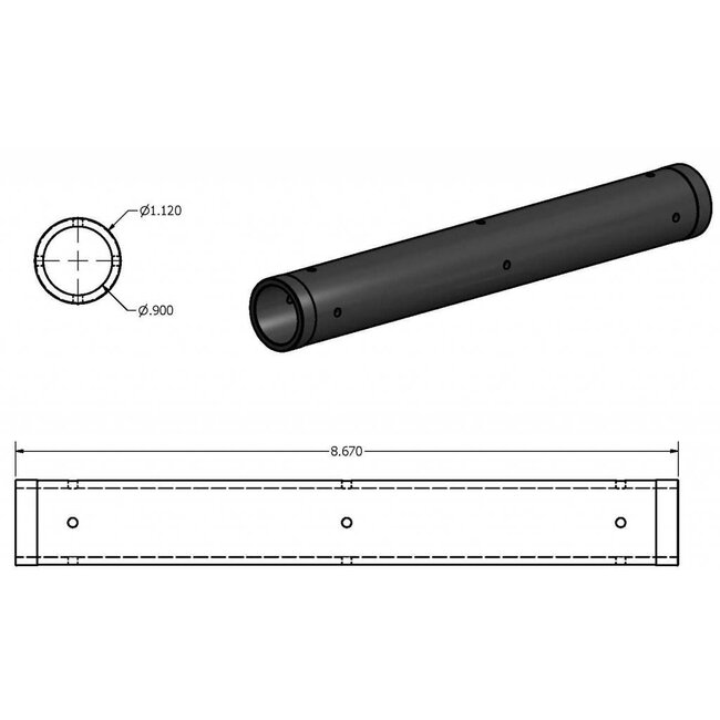 Cylinder Spacer, HP Cylinder, Plastic