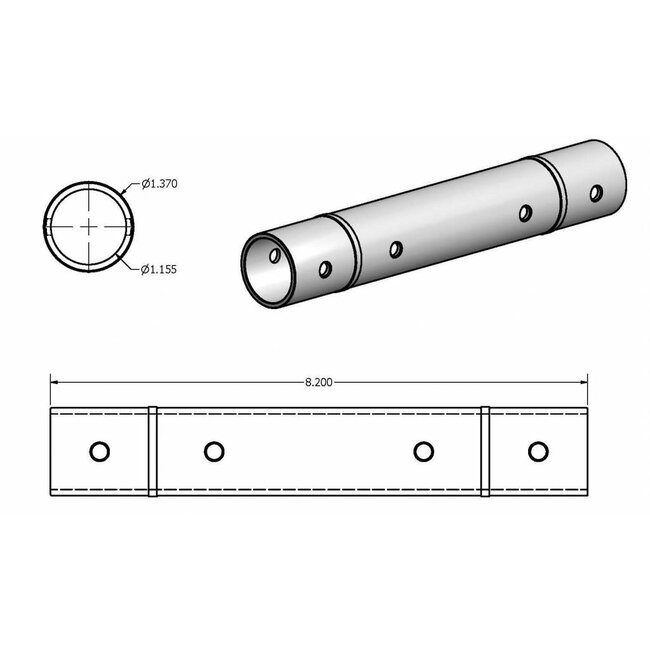 Liner, HP Cylinder, Plastic, SLV, 75S/100S, Single Inlet