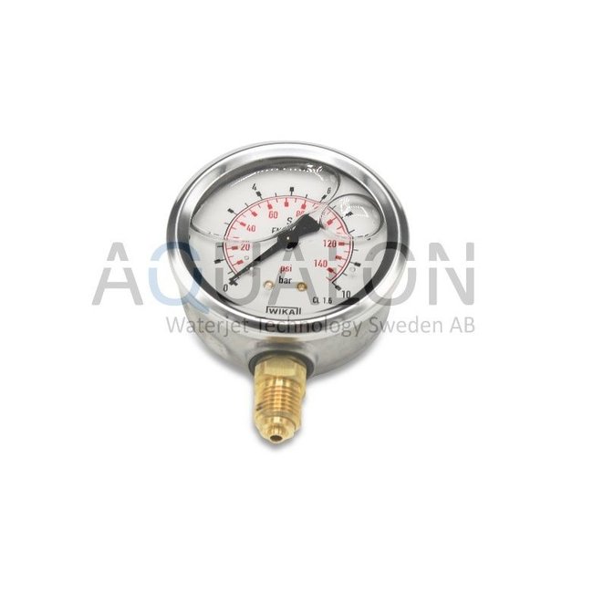 Pressure gauge, 0-100 PSI 1/4