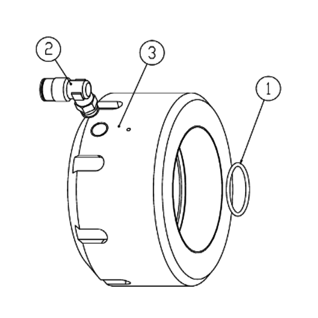 CMS Style End Cap for Intensifier CMS.Onderdeel wordt niet meer gemaakt. Alleen nog conversion kits.