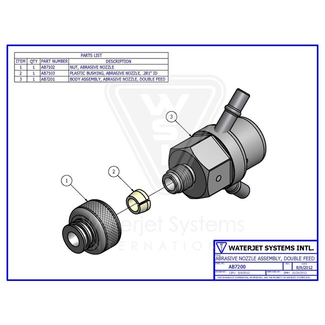 Complete Mixing Chamber Paser 3, dubbele invoer.
