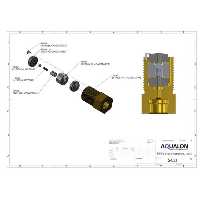 Safety boltDruk/ Zuigventiel BFT Style