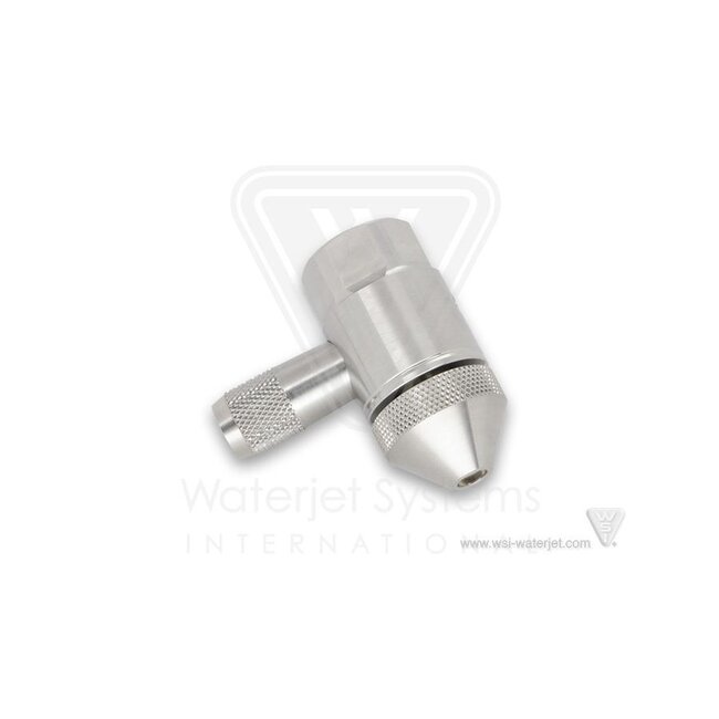 ABRASIVE NOZZLE ASSEMBLY, CHOICE OF SIZE, SINGLE PORT, LH