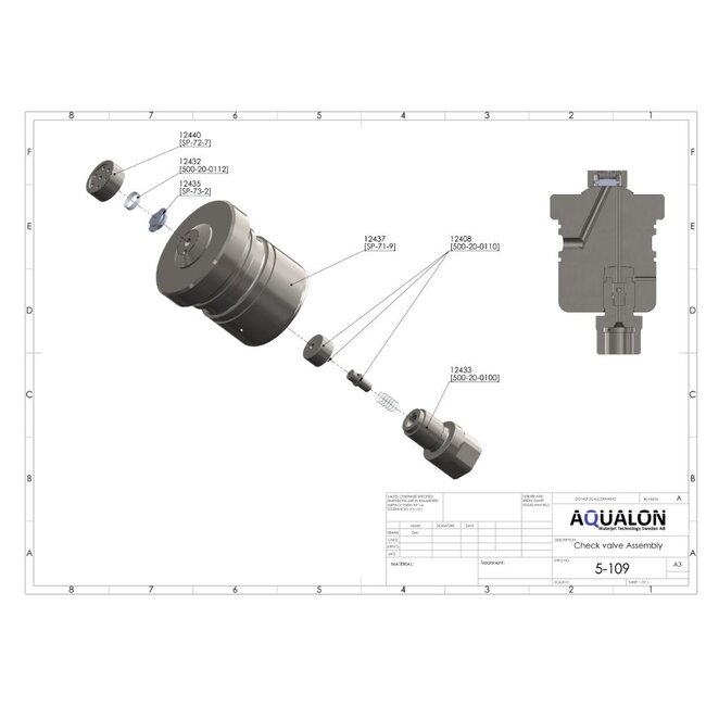 Lp Check Valve Housing