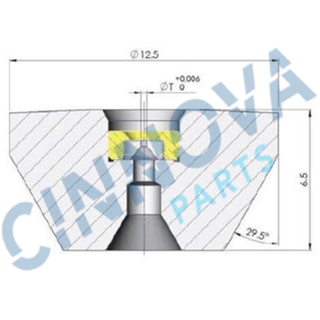 Intermac Style  Diamant Orifice Ø 0,33 mm (+/- 600 - 800 uur)
