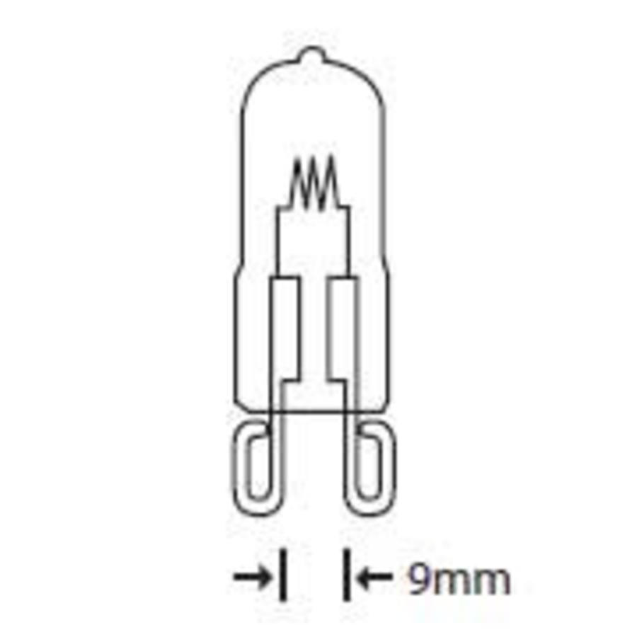 Halogeen Capsule G9 230V 33W 2800K 460LM blister 2-5