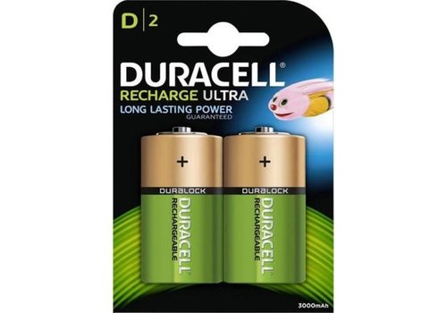  Duracell D 3000mAh NimH Rechargeable blister 2 