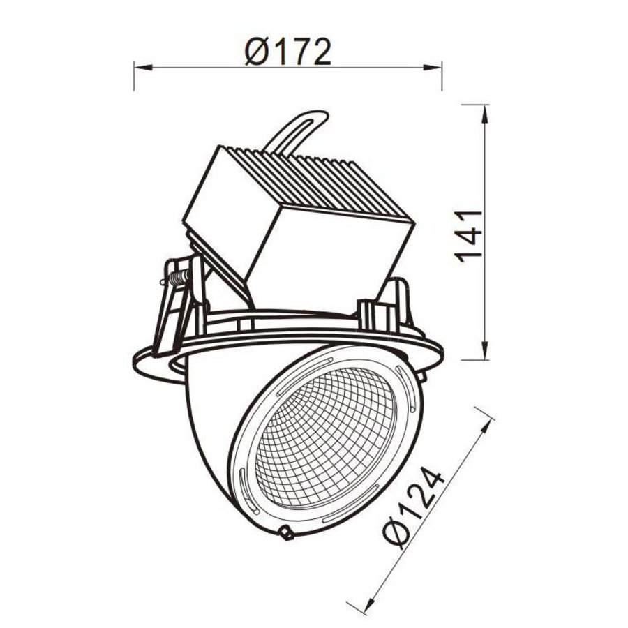 Downlight Richtbaar  Zwart (incl.  vwb)-2