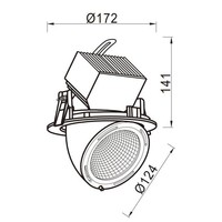 thumb-Downlight Richtbaar Wit (incl.  vwb)-2