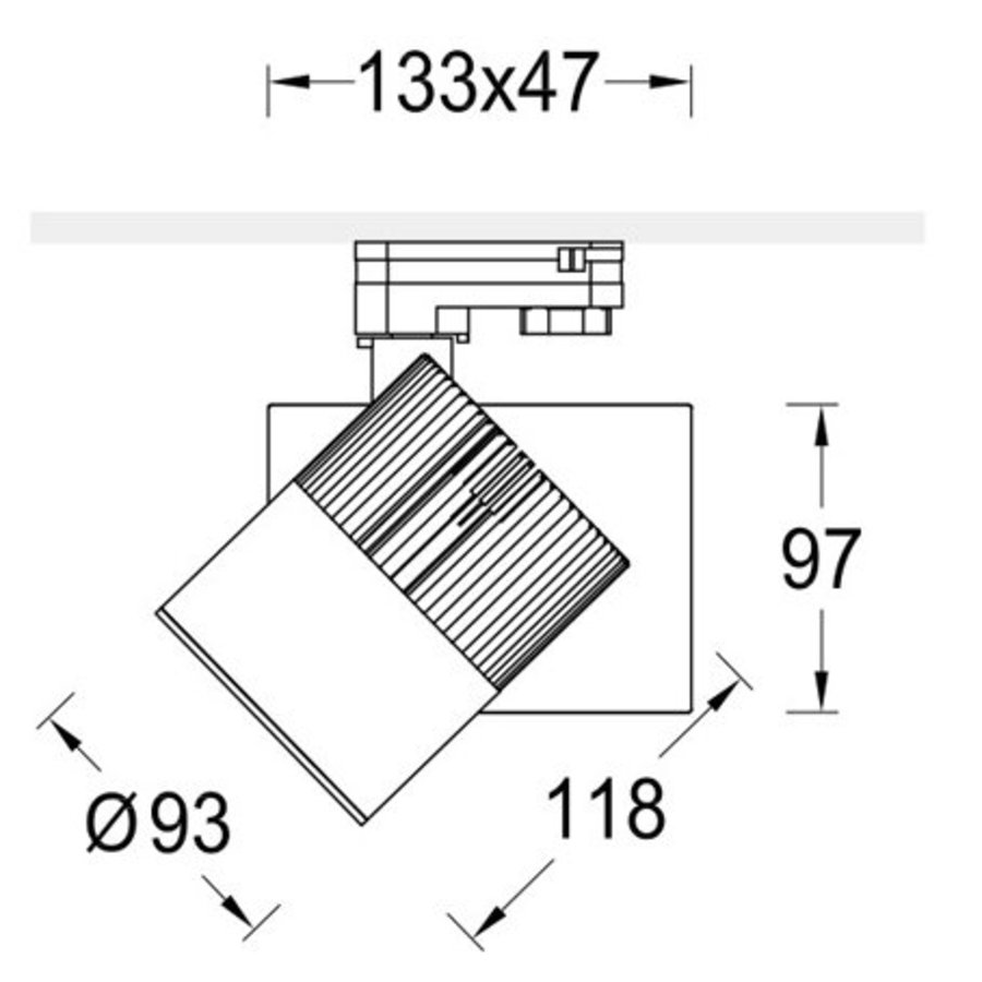 Track railspot  Wit-2